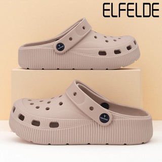 ELFELDE Sandal Baim Wanita Kekinian Wedges Sandal Slop Wanita Korea Sandal Kodok Jelly Wanita Empuk