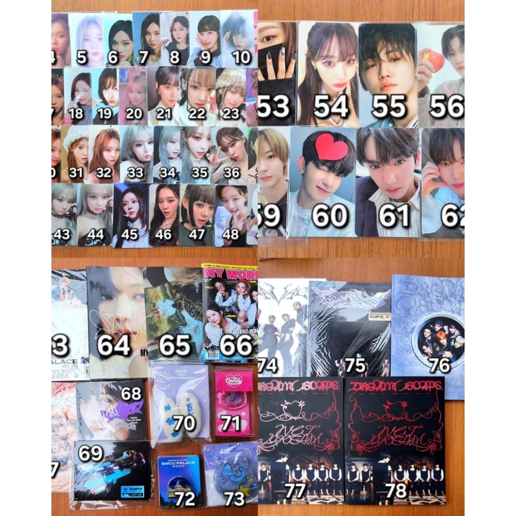 Aab pc aespa ฤดูหนาว giselle nct dream jaemin haechan riize anton zb1 zhang hao yujin อัลบั้ม MD เท่