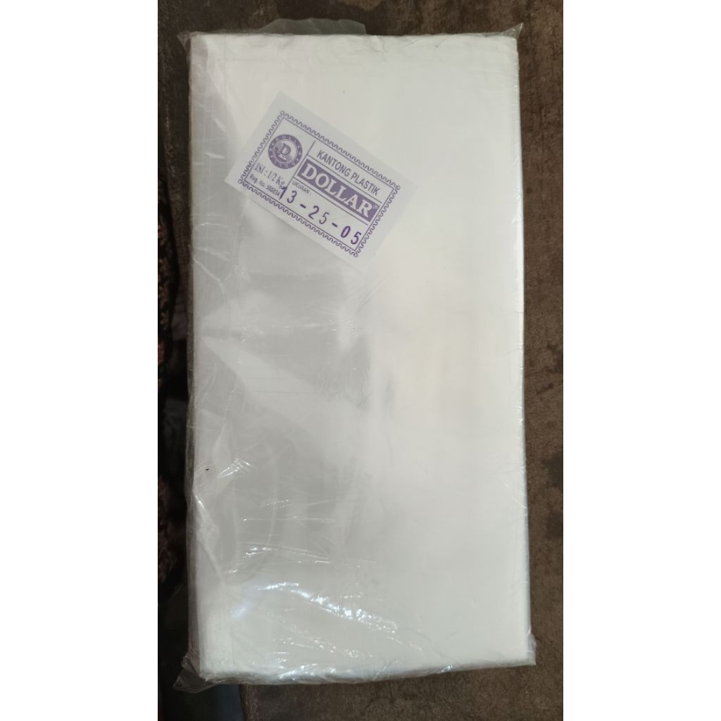 Dollar Plastic Bag ขนาด 13x25x05, 14x20x05, 14x25x05, 15x20x05, 15x25x05, 15x30x05, 15x35x05, 17x35x
