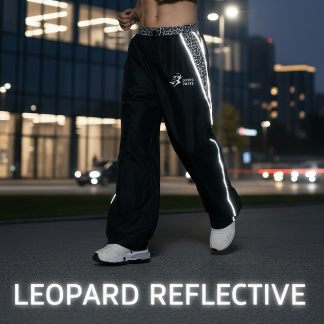 SANUBARY.ID Leopard Pants LEOPARD BAGGY PANTS - BAGGY PANTS LEOPARD MOTIF / REFLECTIVE LIST PANTS - 