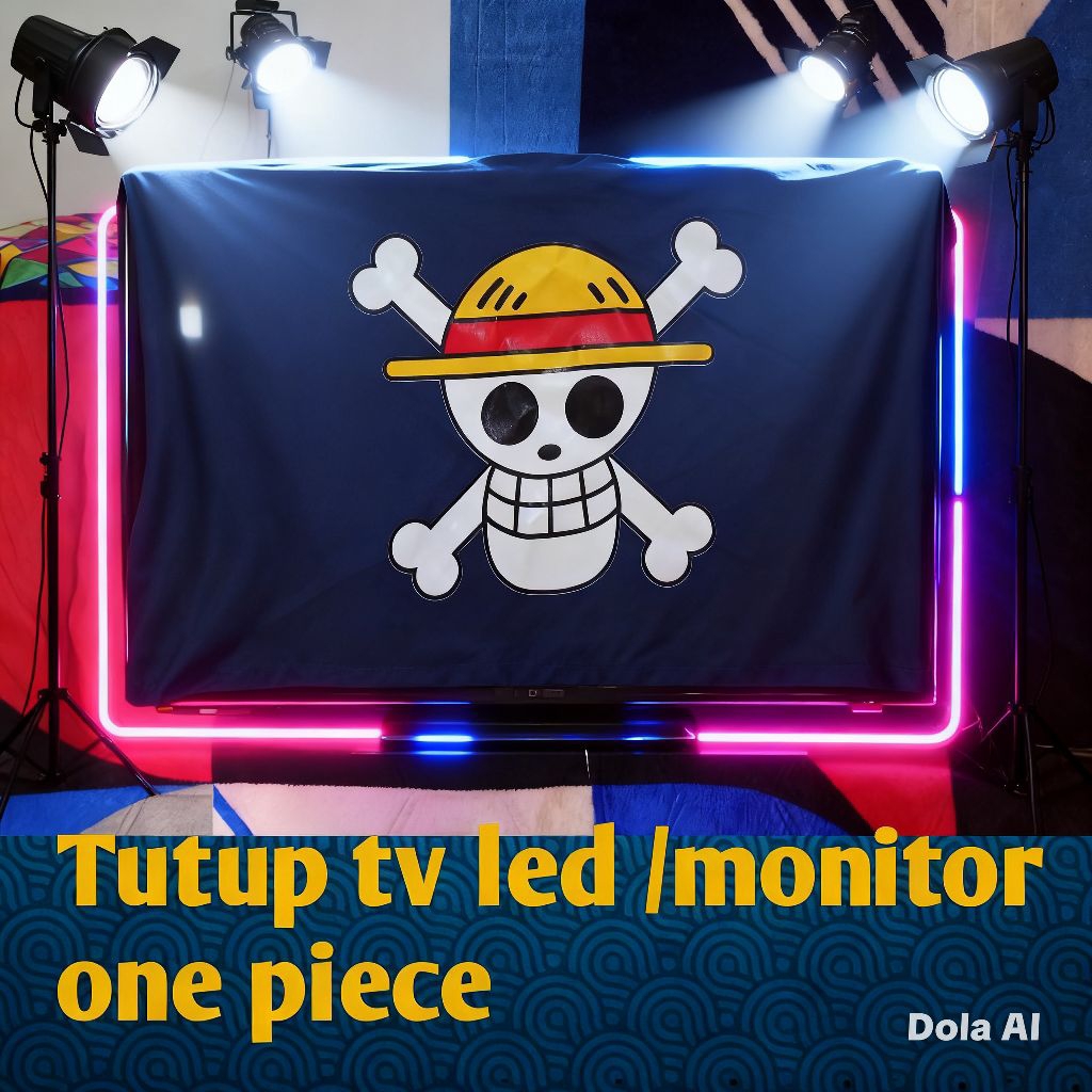 LAYAR 32 นิ้ว LED LCD Monitor Screen TV Cover/Headband พร้อมภาพตัวละครชิ้นเดียว