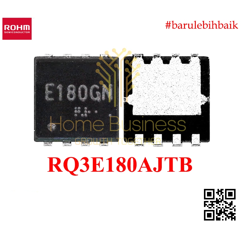 IC Mosfet RQ3E180AJTB RQ3E180AJ RQ3E 180AJ RQ3 E180AJ E180 N-Channel N-Ch Nch 30V 18A E180GN เดิม