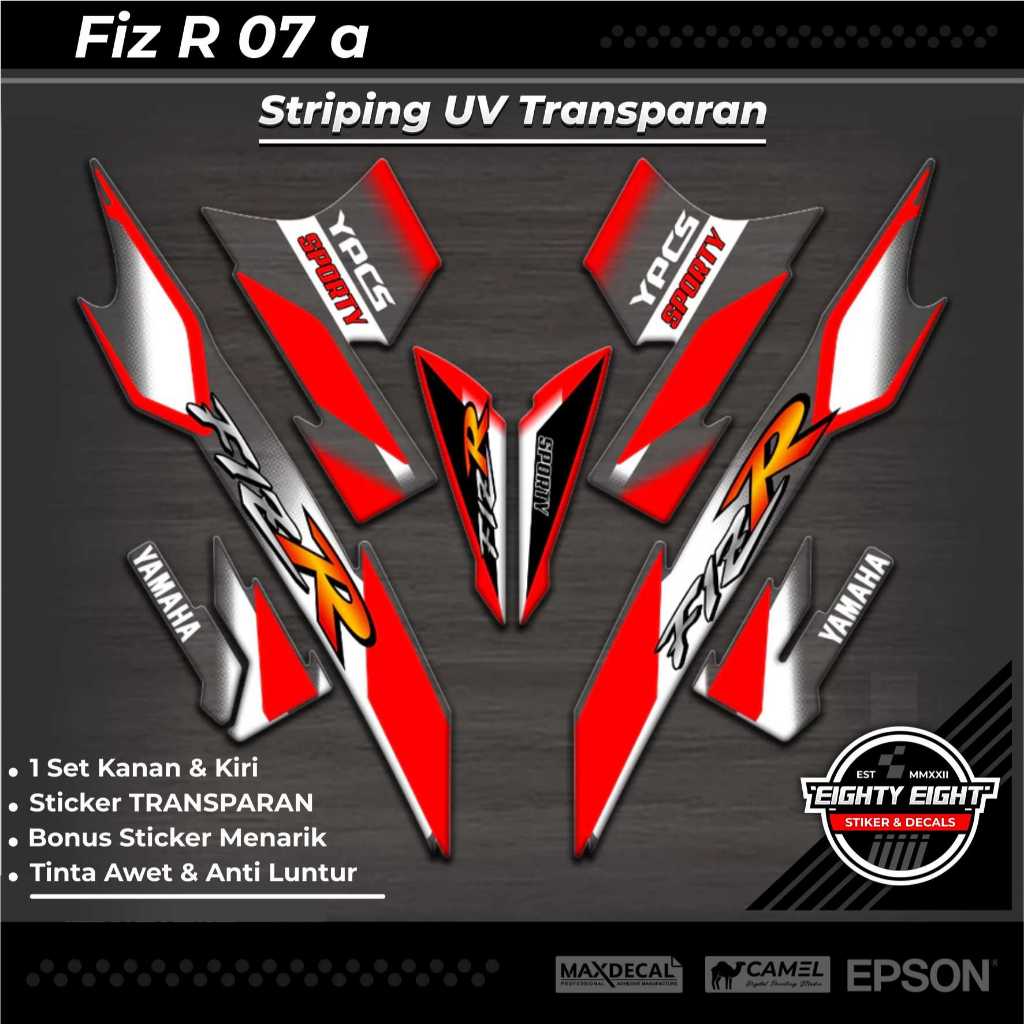 Yamaha F1Z R Clear UV Striping