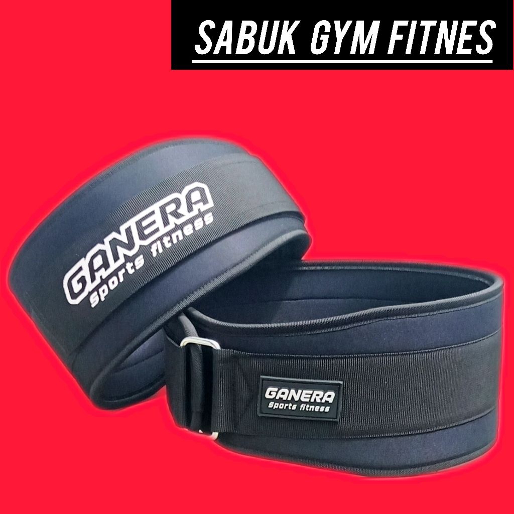 GANERA Gym Fitness Lifting Belt สําหรับยกน้ําหนักการออกกําลังกายสนับสนุนยิม