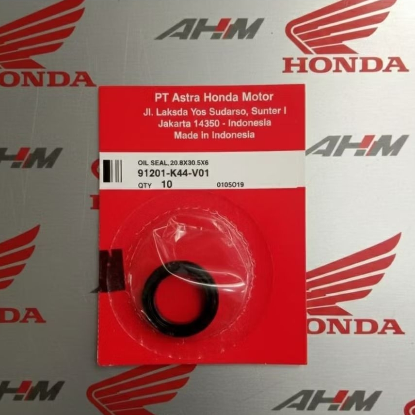 Honda 91201-K44-V01 ซีลน้ํามันแม่เหล็กเพลาข้อเหวี่ยงขวา 20.8X30.5X6 Beat Pop Eco Scoopy Vario 110 eS