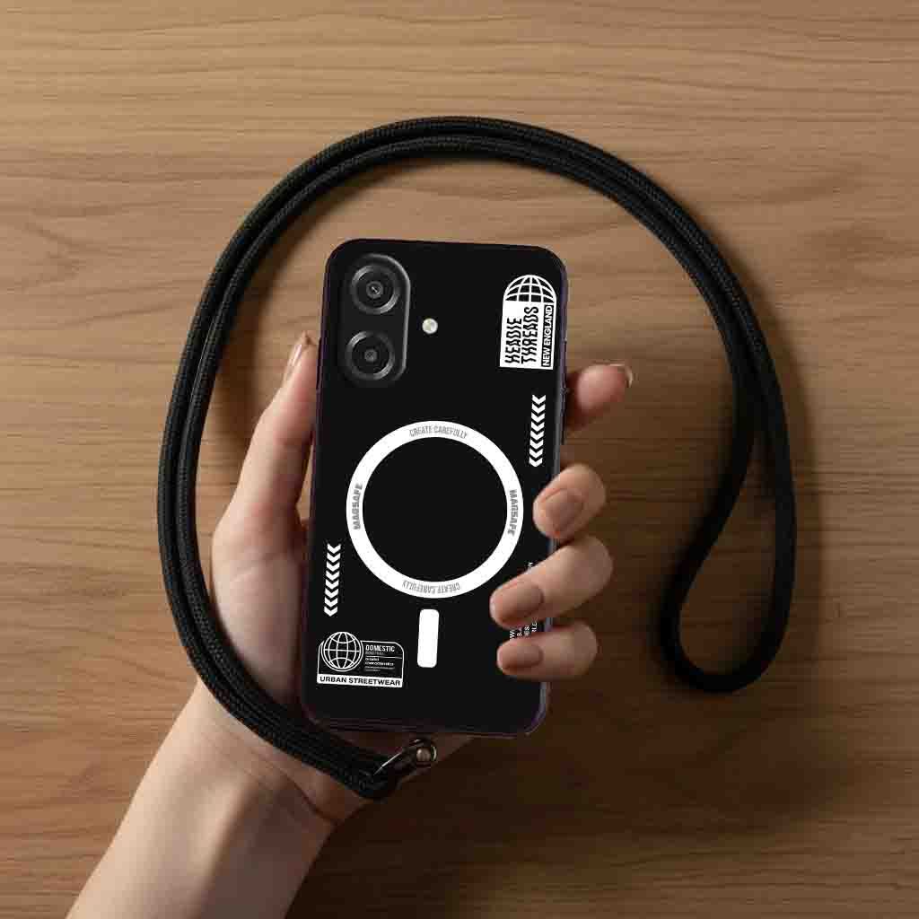 HP MG62 Softcase Glass + Strap For Samsung A07 - Samsung A07 Phone Case - Samsung A07 Phone Protecto