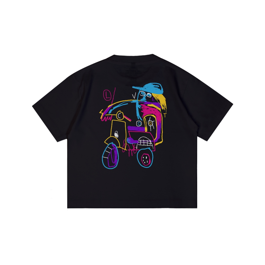 Livescoot Kids Short Sleeve Boxy I Kids T-Shirt - Slowing