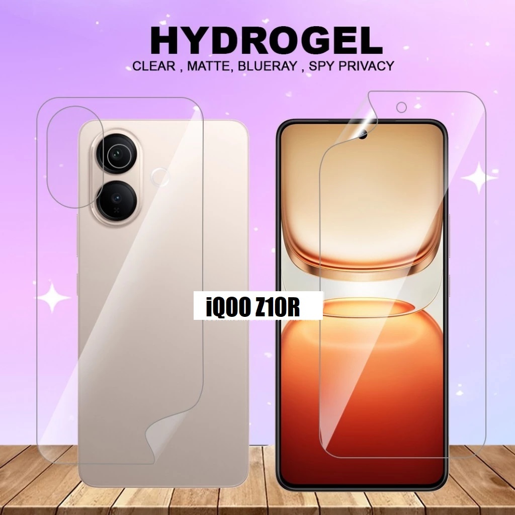 LAYAR Hydrogel CLEAR หน้า/หลัง Vivo IQOO Z10 5G Z10R Z10 Lite Z9 Z9X Z7 Z7X / iQOO Neo 10 / i QOO 15
