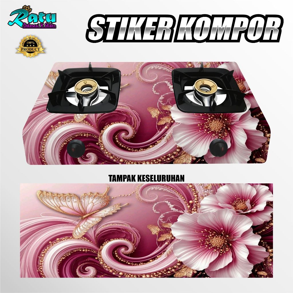 K45-MODERN ART GAS STOVE สติ๊กเกอร์ / 50 สติ๊กเกอร์ MOTIF สําหรับ 1 BURNER และ 2 BURNER GAS STOVES