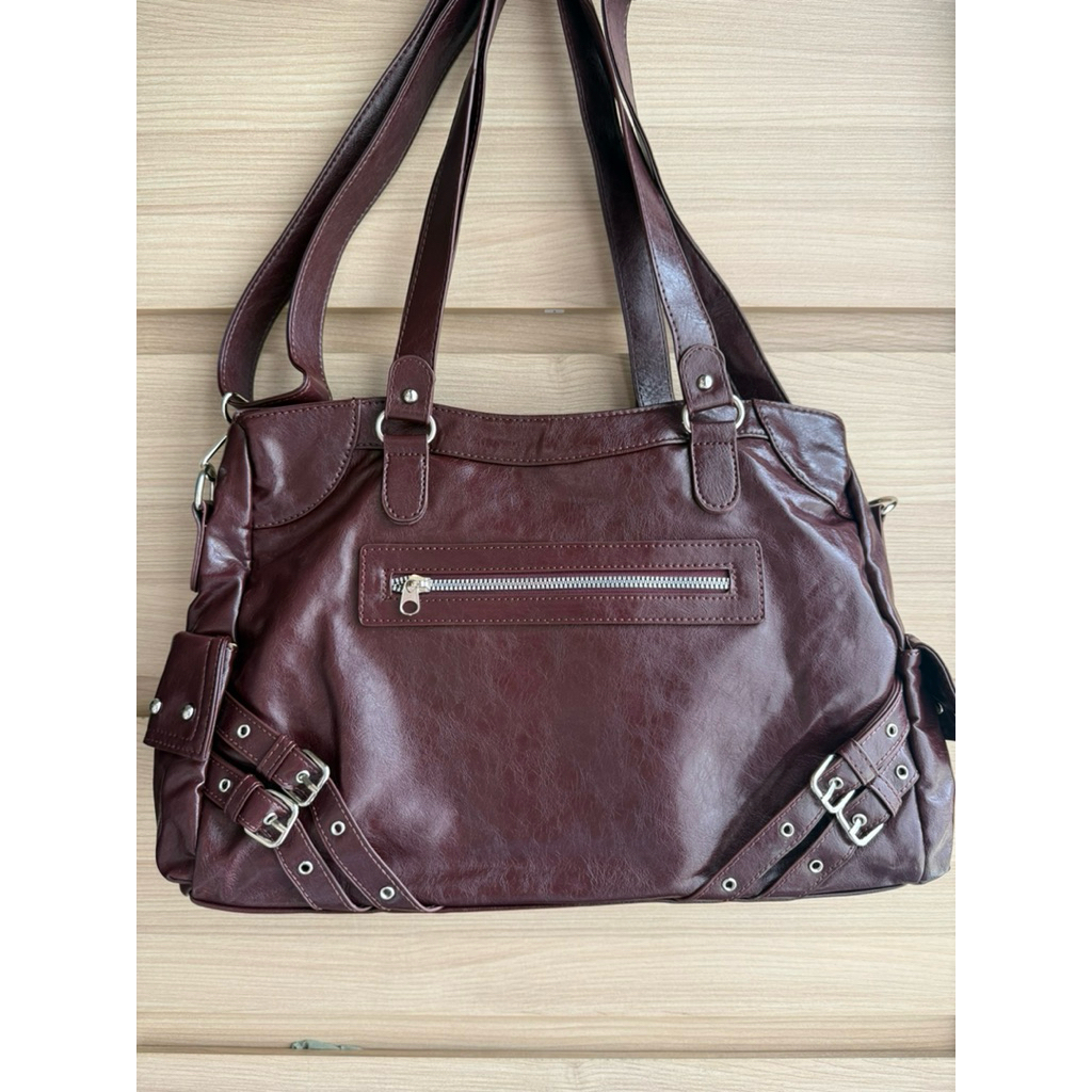 กระเป๋าโท้ต Deinet สีเบอร์กันดี