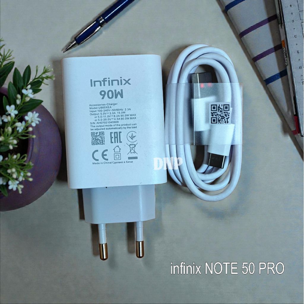 INFINIX 90W NOTE 50 PRO CHARGER INFINIX ดั้งเดิม