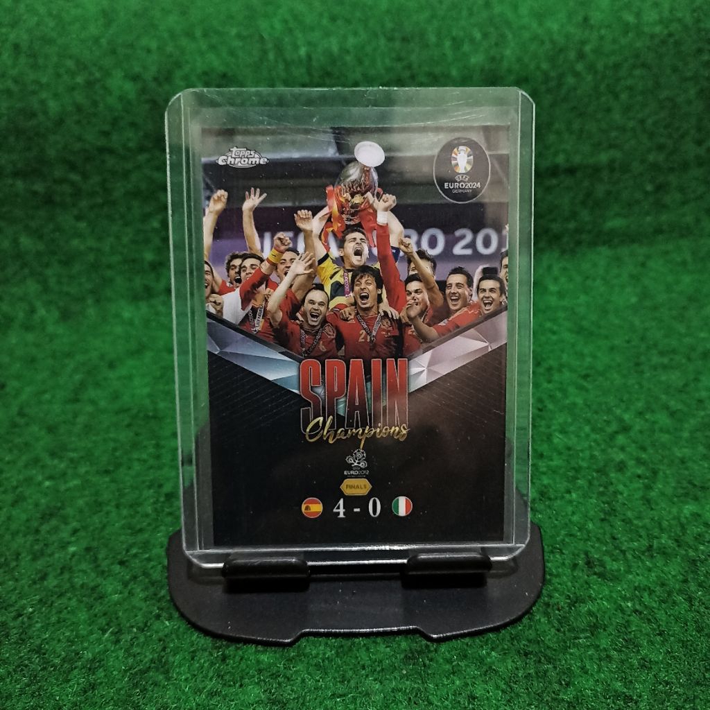 SPAIN CHAMPIONS TOPPS CHROME EURO 23/24 การ์ดบอล