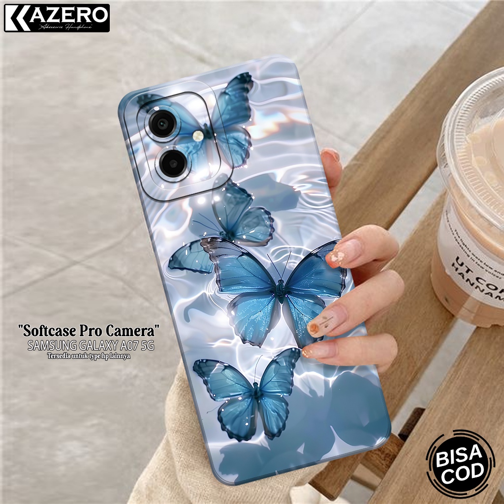 HP ล่าสุด Samsung Galaxy A07 5G 2026 เคสโทรศัพท์ซิลิโคน - กล้อง Pro - เคสผีเสื้อ เคส Samsung A07 5G 
