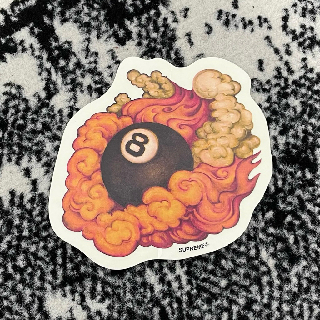 SUP**ME NEW YORK MARTIN WONG 8BALL STICKER