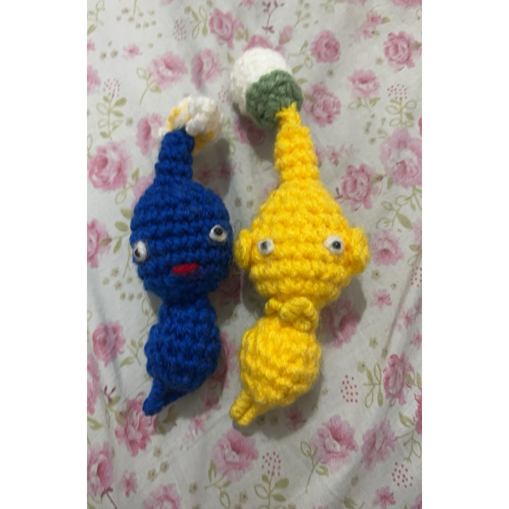 ตุ๊กตาโครเชต์ Pikmin ไม่ใช่พวงกุญแจ pikmin ไม่มีทําด้วยมือแบรนด์