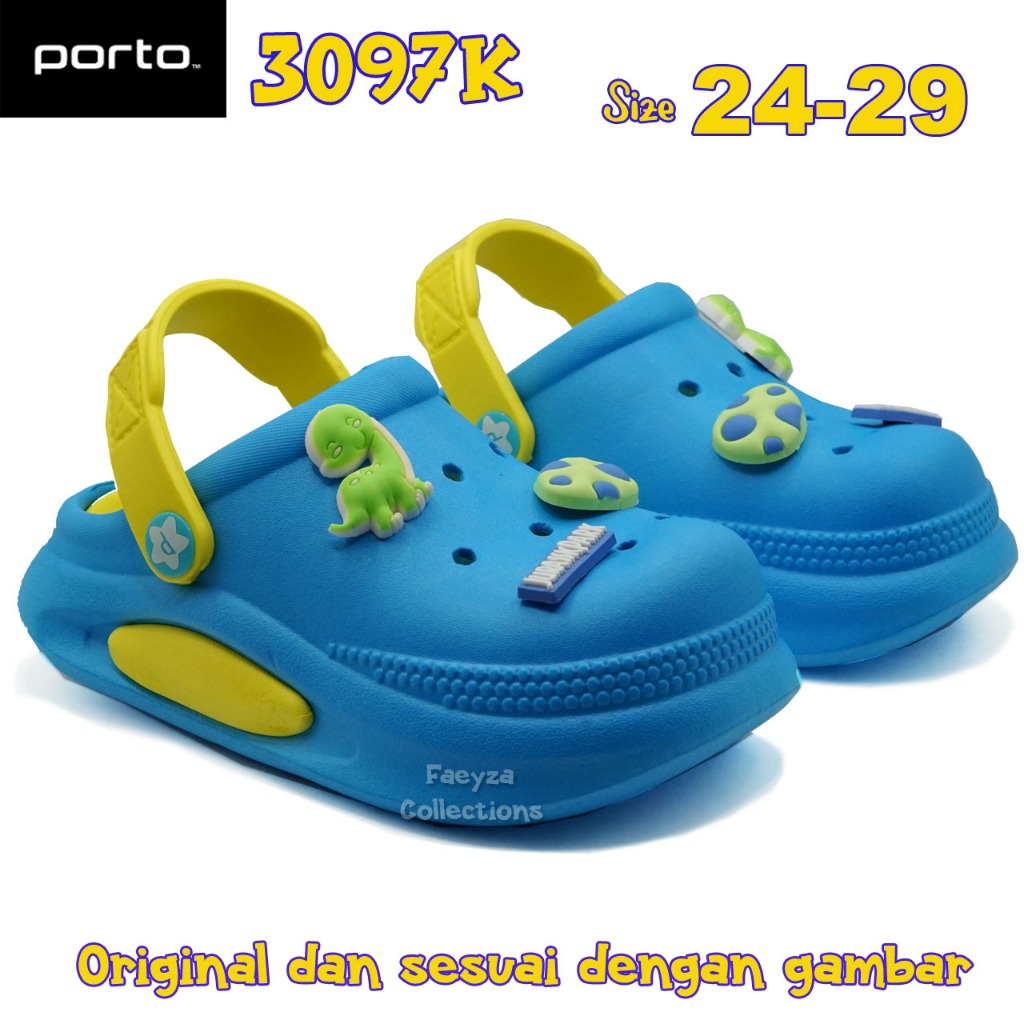 PORTO 3097K 345 ปี รองเท้าแตะเด็กนุ่มสบาย