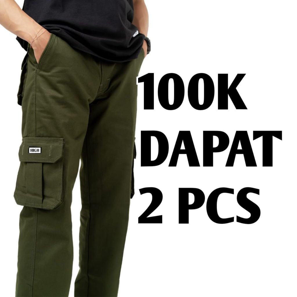 [ 100K GET 2 PCS ] PREMIUM SERIES CARGO LONG PANTS (MORFOS DENIM) / LONG CARGO PANTS / KIMPOL ADULT 