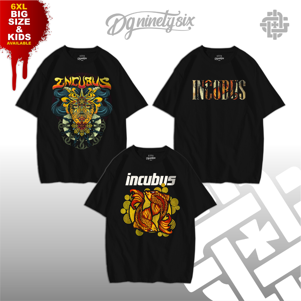KATUN Incubus Band t-shirt series / เสื้อยืดวินเทจ / Oversize / เสื้อยืดวงดนตรีพรีเมียม 24s combed Cotton