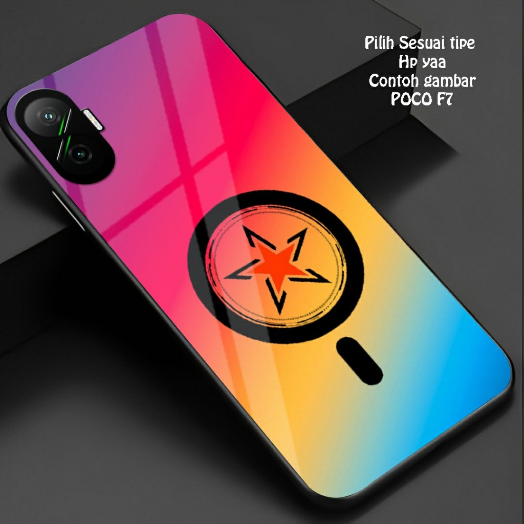 HP Glossy Glass Softcase สําหรับ POCO F7 - เคสโทรศัพท์ POCO F7 - เคส POCO F7 (GM 125)