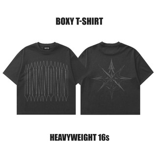 BOUSH Unknown | Tshirt Boxy Oversized Heavyweight cotton combed 16s | Kaos Unisex | Boxy Tee