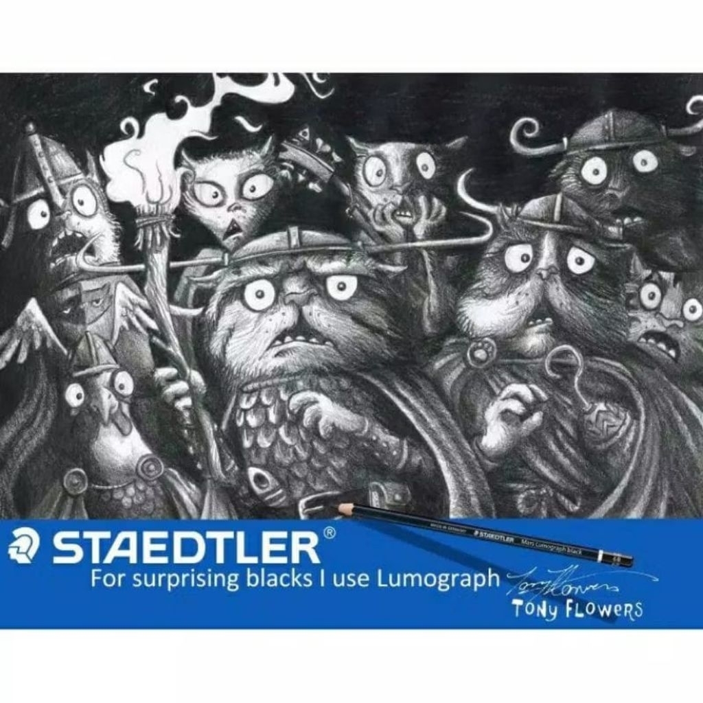 STAEDTLER MARS LUMOGRAPH BLACK EDITION 2B 4B 6B 8B
