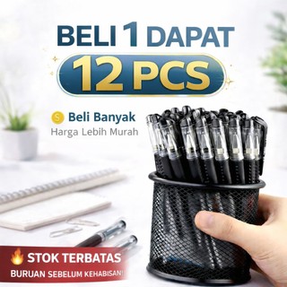 GiCollection - Paket 1 Lusin Isi 12 PCS Penai Gel Aia Alat Tulis Serbaguna Kualitas Premium Termurah