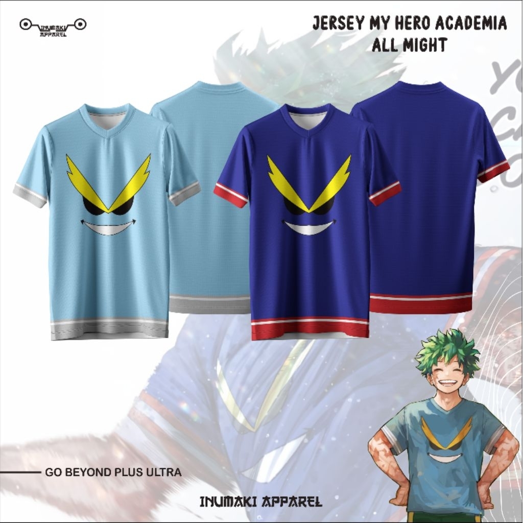 อะนิเมะคอสเพลย์ที่กําหนดเอง My Hero Academia เสื้อพิมพ์เต็มรูปแบบ - All Mighty Deku