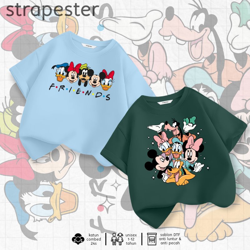 KATUN STRAPESTER - เสื้อยืดเด็กพรีเมี่ยม 1-12 ปี | คอตตอนหนา100% 24ส | เสื้อผ้าเด็กชายและเด็กหญิง DS