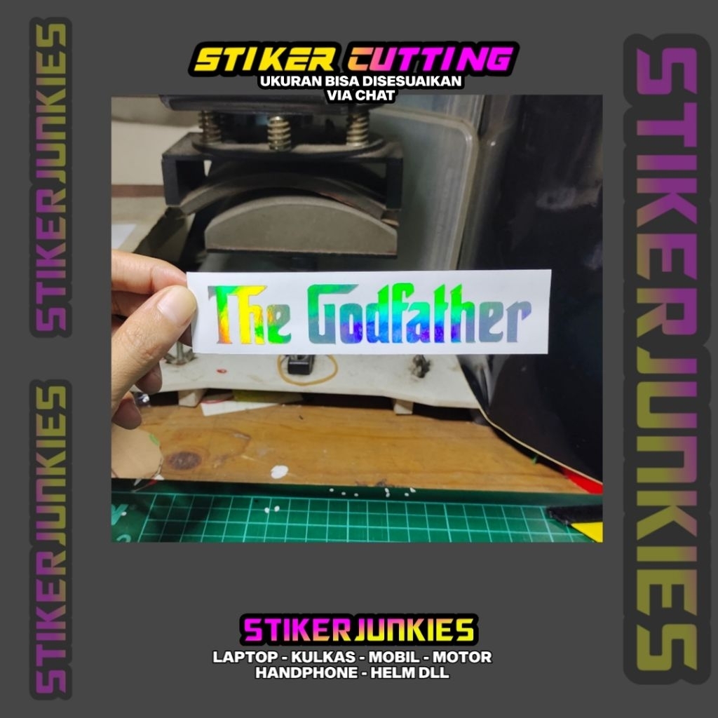 THE GODFATHER สติ๊กเกอร์โลโก้ตัดสติกเกอร์