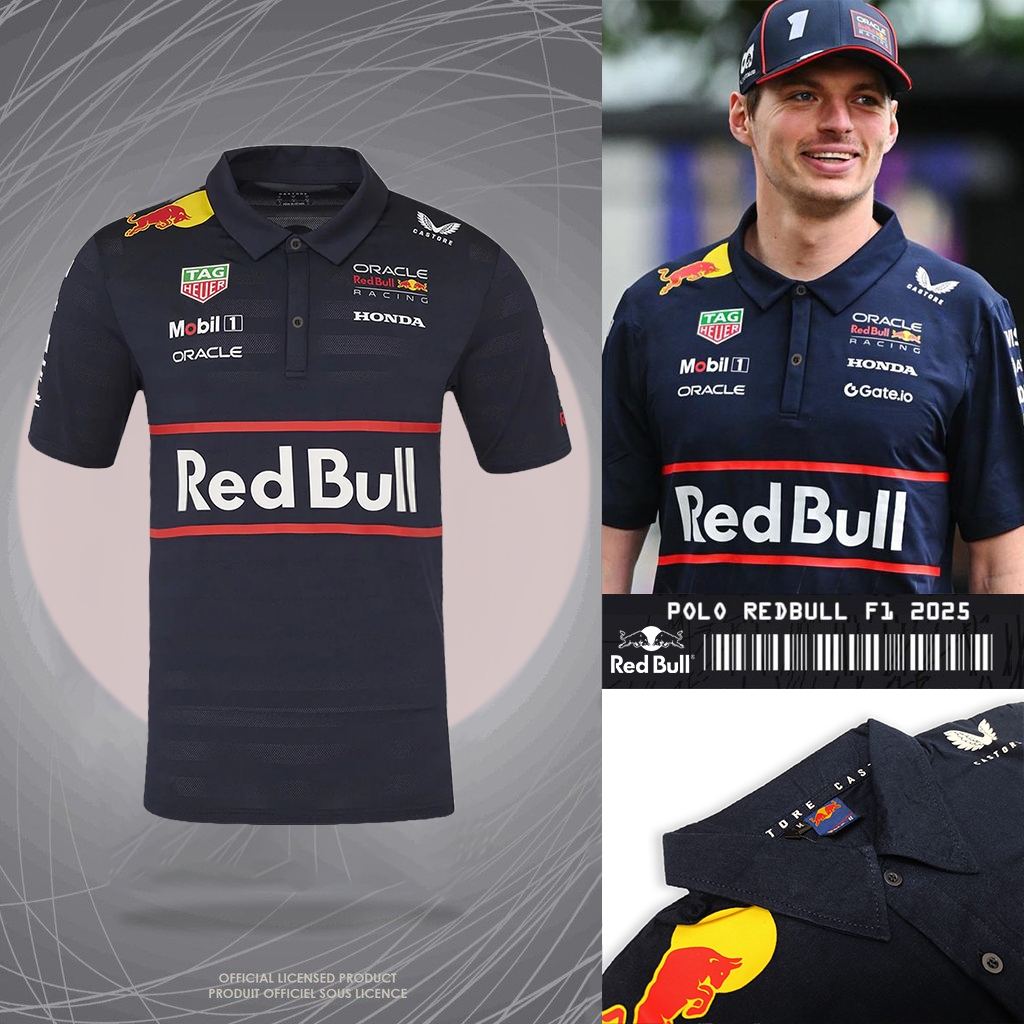 เสื้อโปโล Redbull 2025 Unisex Cool แข่งล่าสุด gmjula one 1 กระทิงแดงกรมท่า