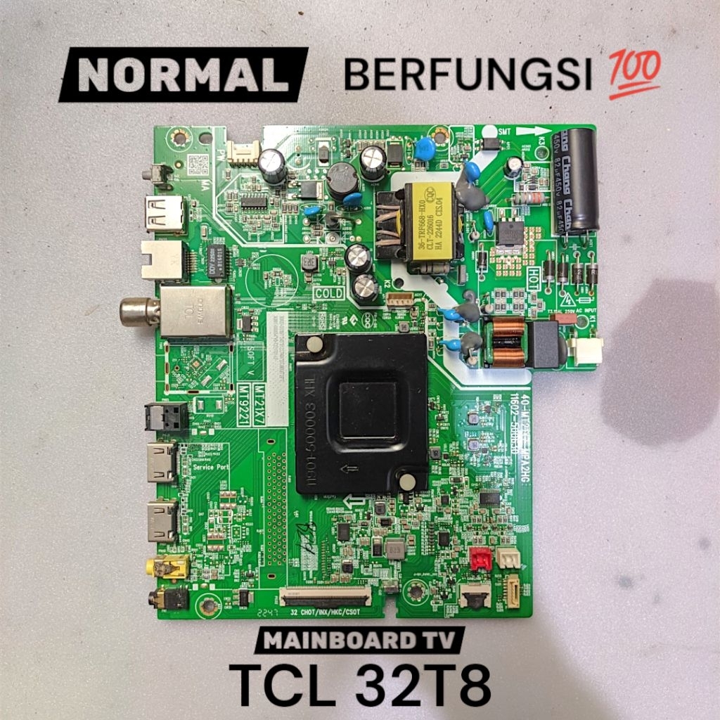 MB TV MAINBOARD TV MOTHERBOARD TV TCL 32T8 - TCON ONBOARD สําหรับ INOLLUX PANEL V320BJ9-Q01 REV.C1