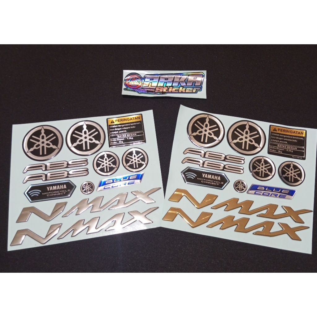 YAMAHA NMAX LOGO EMBELM STICKERS ONE SET 12 สติ๊กเกอร์