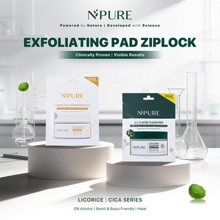 NPURE Acne Clear Pad Cica Sachet / Licorice Light Up Brightening Pads ZipLock