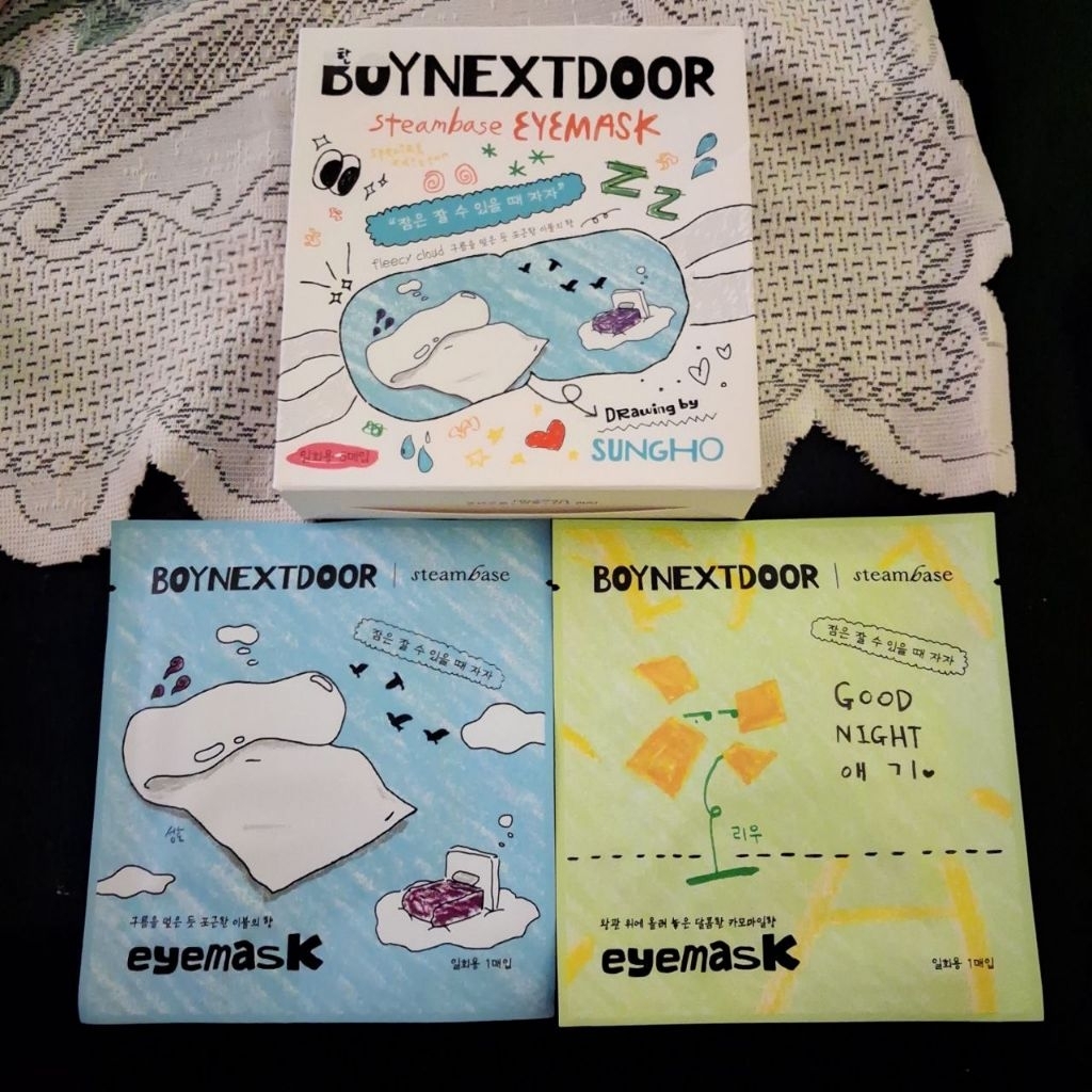 BOYNEXTDOOR Steambase Eyemask Sungho Riwoo