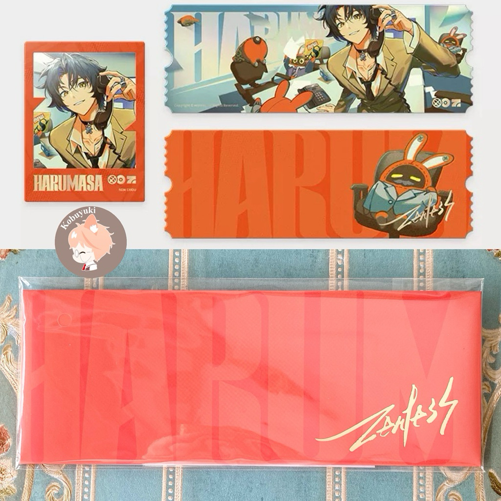 อย่างเป็นทางการ ZZZ Asaba Harumasa บัตรตั๋วชุดโพลารอยด์ต้นฉบับโซน zenless ศูนย์ zzz merch สินค้าการ์