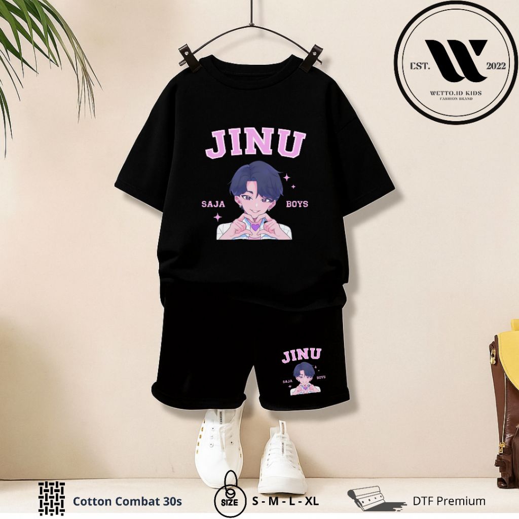 Wetto - ชุดเสื้อยืดเด็ก UNISEX พร้อมตัวอักษรเท่านั้น BOYS - SODA POP | เนื้อนุ่มเย็น