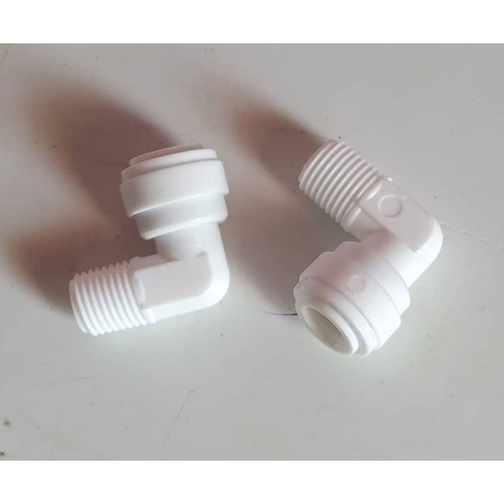 RO CONNECTOR FITTING L ELBOW THREAD 3/8" ถึง 3/8" ท่อ