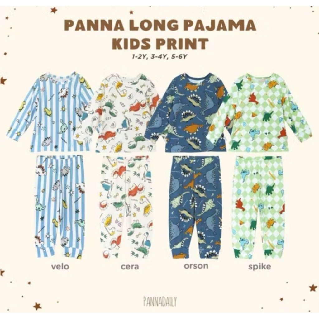 Bohopanna Pannadaily Pyjamas Set Boy Kid Print 1-6 ปี