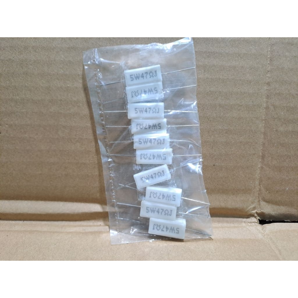 5 วัตต์ 12R (12 โอห์ม) ตัวต้านทานชอล์ก ~ 100R (100 โอห์ม) คุณภาพดี