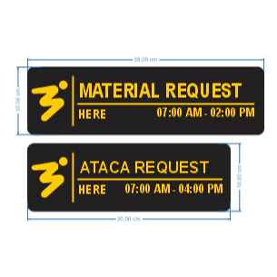 Custom MATERIAL REQUEST & ATACA REQUEST