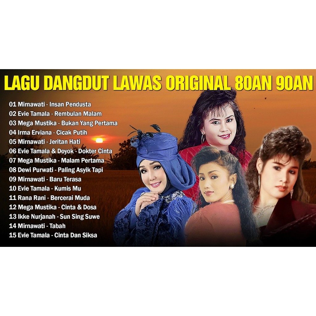 RATU 16 GB Flashdisk Full ประกอบด้วย MP3 Queen of Old Dangdut Songs Original 80s 90s Mirnawati, Evie
