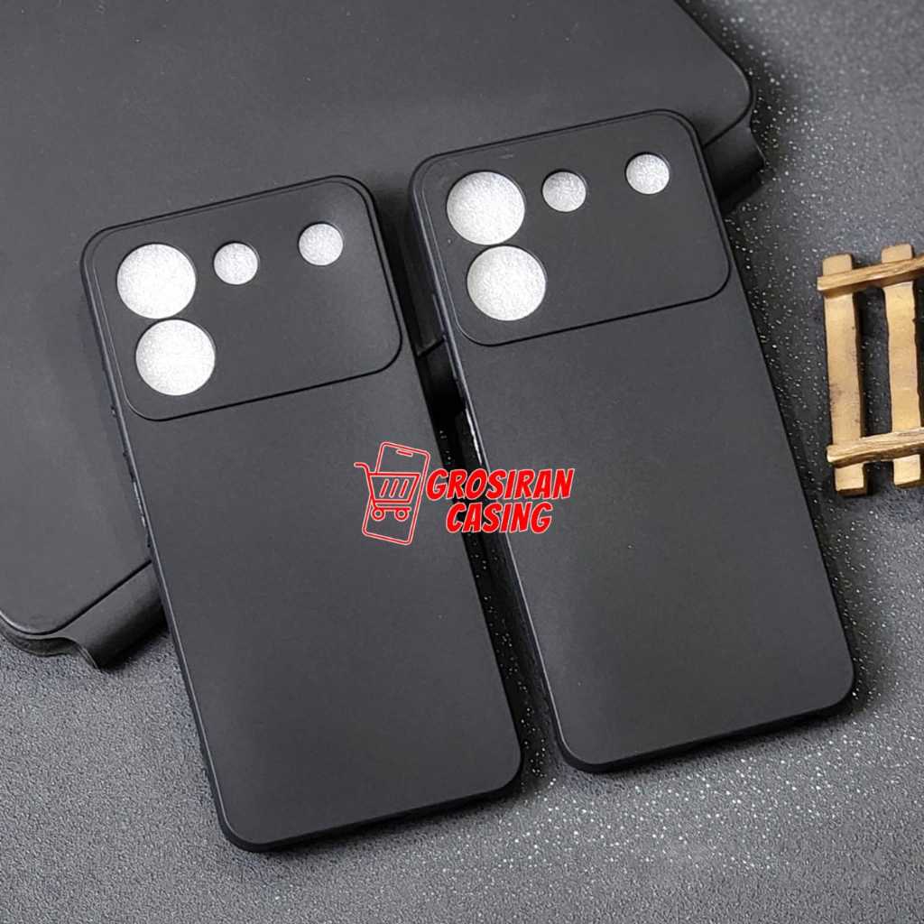 Zte Blade A54 Case Macaron Black Silicone Matte Black Zte Blade A54