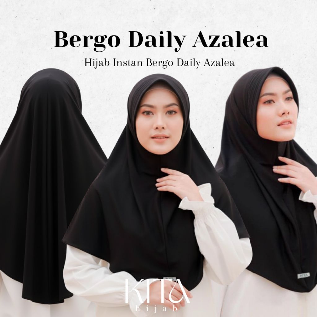 KITA - Azela Premium Daily Bergo Hijab | ผ้าคลุม Bergo สําเร็จรูป | พรีเมี่ยมย์ฮิญาบสําเร็จรูป