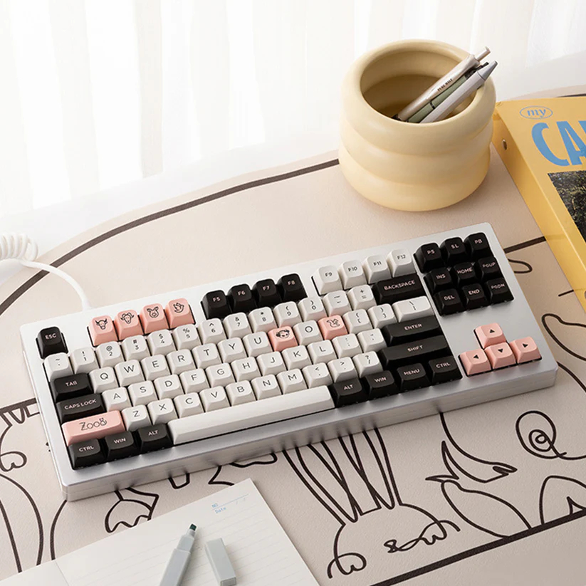Akko Olivia PBT Double Shot Keycaps 227 ชุดโปรไฟล์ MDA