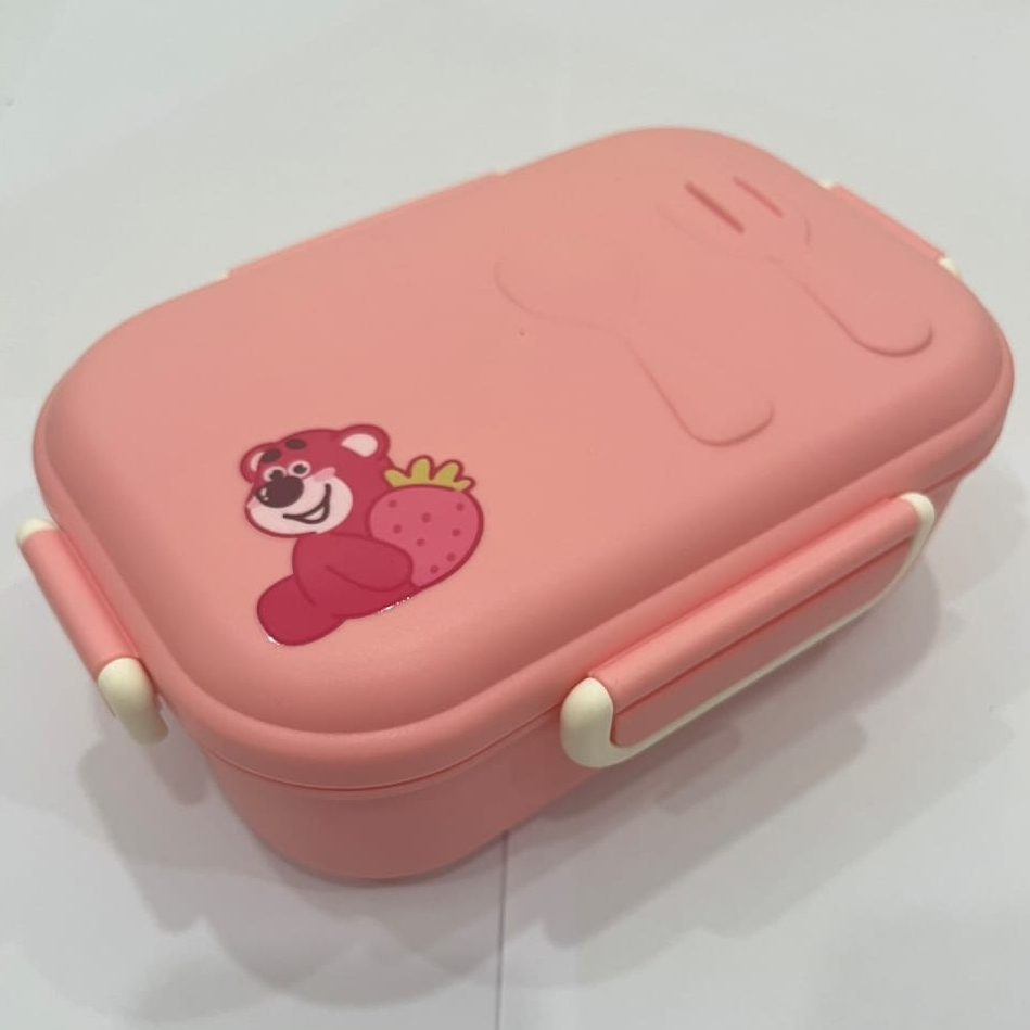 LUNCH BOX SET LUNCH BOX FREE SPOON FORK - BENTO LUNCH BOX ​650 ML 4-IN-1