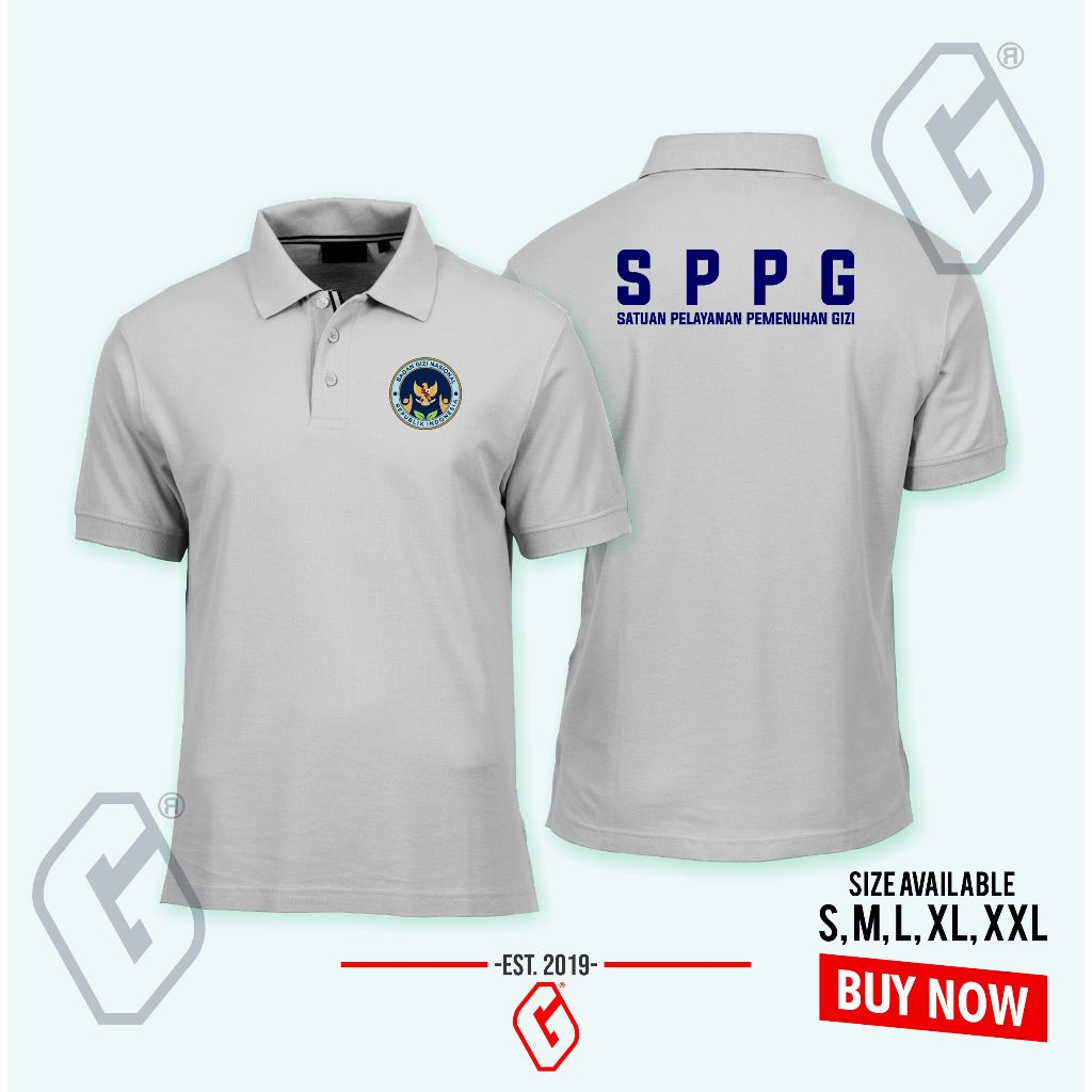 เสื้อโปโล sppg แห่งชาติโภชนาการร่างกาย / เสื้อคอปก mbg