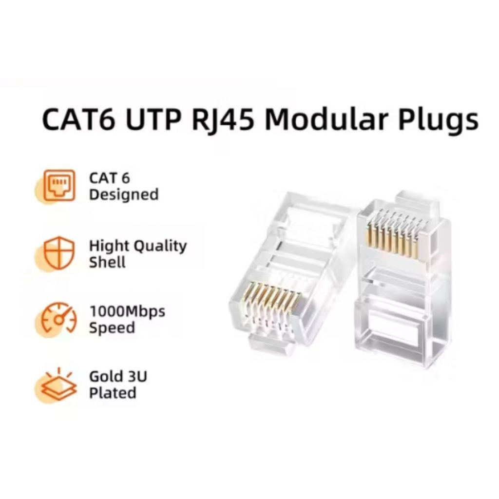 RJ45 UTP CAT6 พรีเมี่ยม MATARAM REMBIGA CONNECTOR