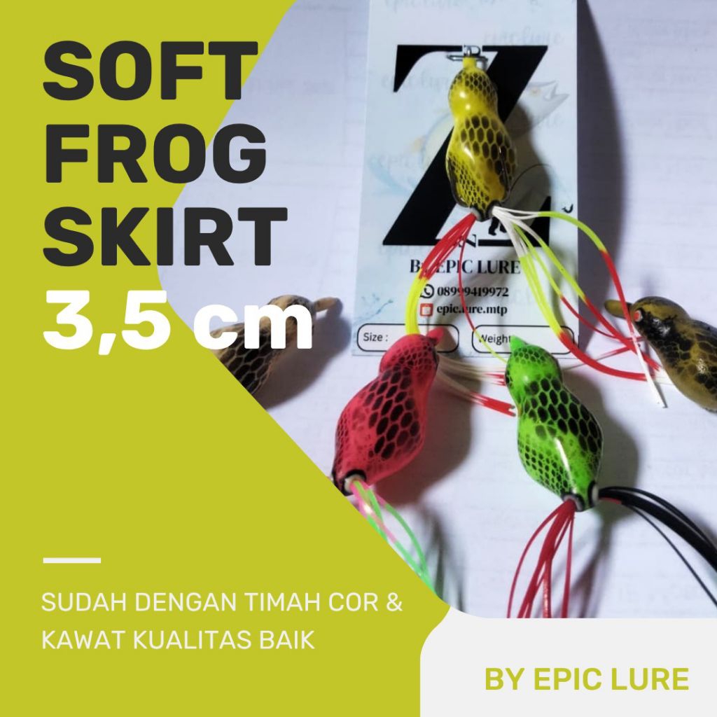 SOFT FROG SKIRT 3.5 CM HOOK VMC 7925TI - ZETSU