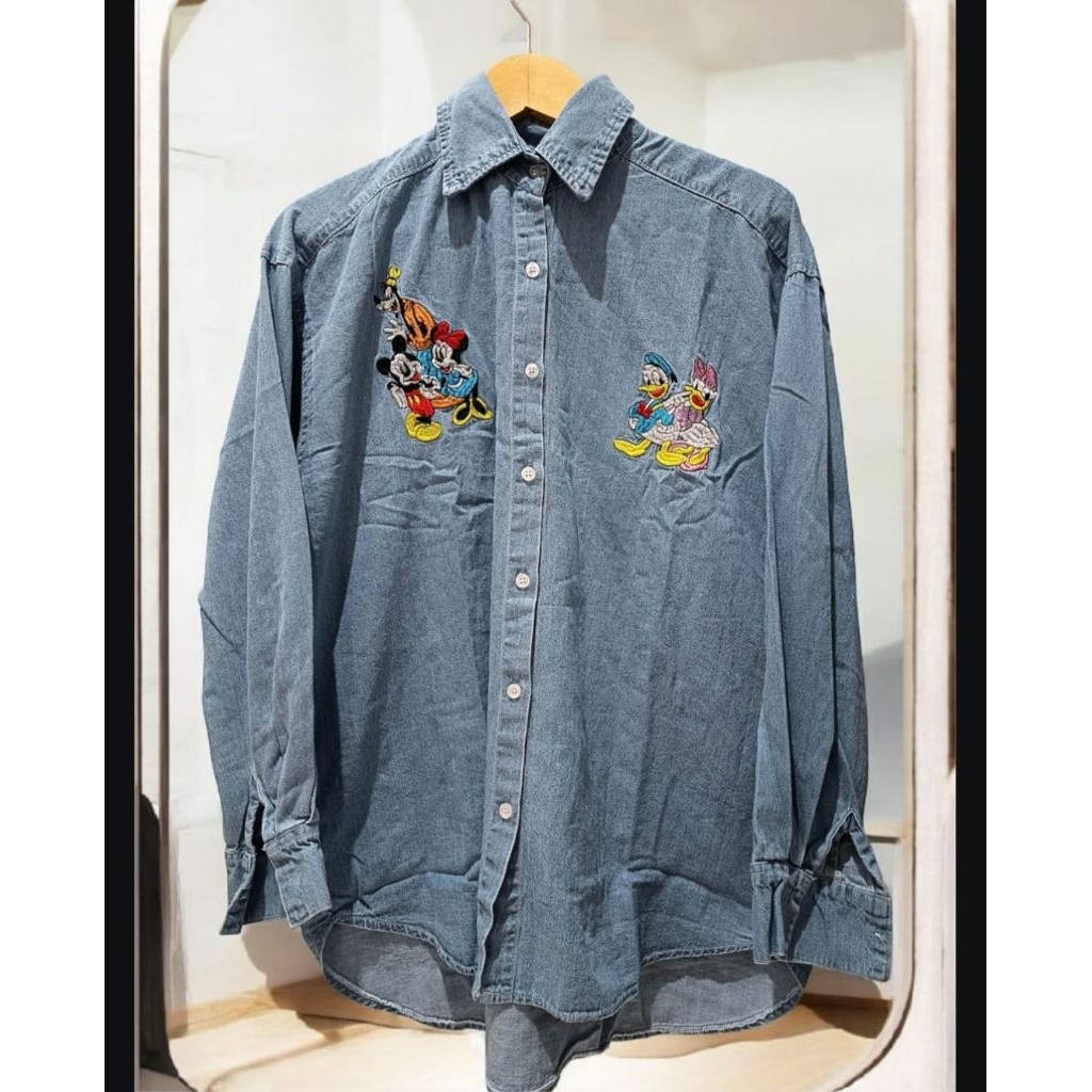 [RANARA] Jisoo Jeans Shirt Premium Oversize | ไอซ์บลู