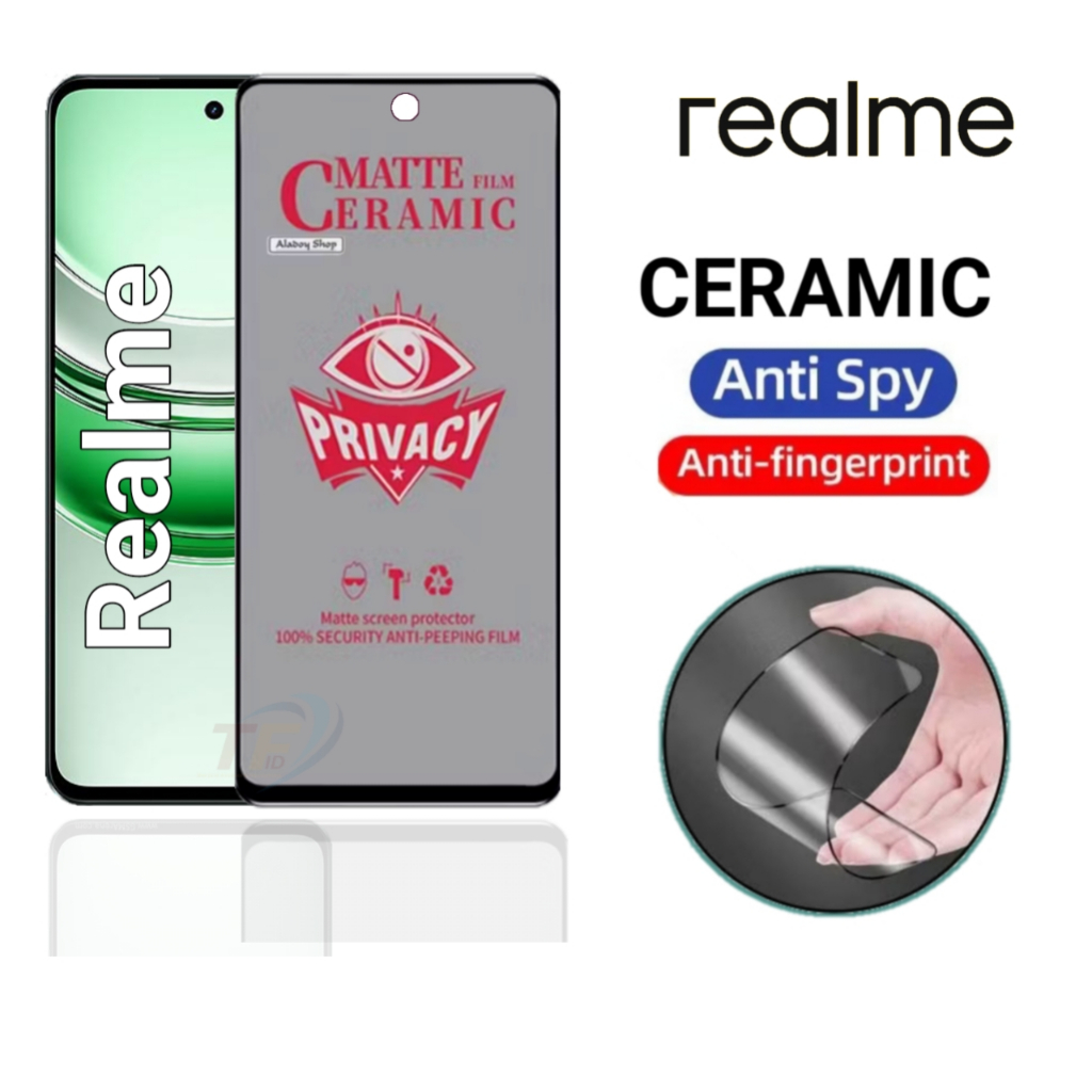 เซรามิคMatte spy realme C85 C71 C75 C75X C15 C17 C12 C11 C10 C1 C2 C2S C3 C20 C20A C21 C21y C25 C25s